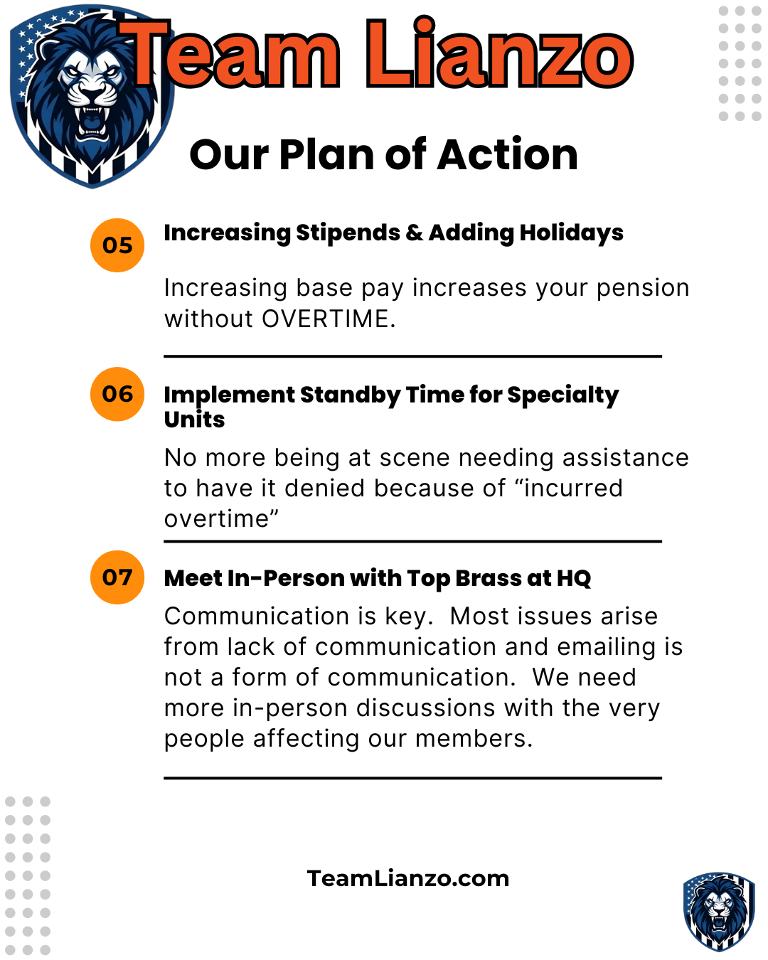 Team Lianzo Plan of Action Part 2